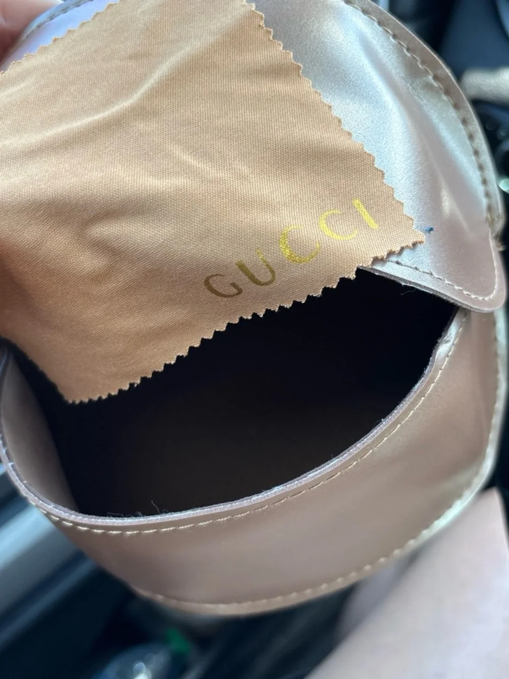 Gucci Brown Gradient Round Women's Sunglasses